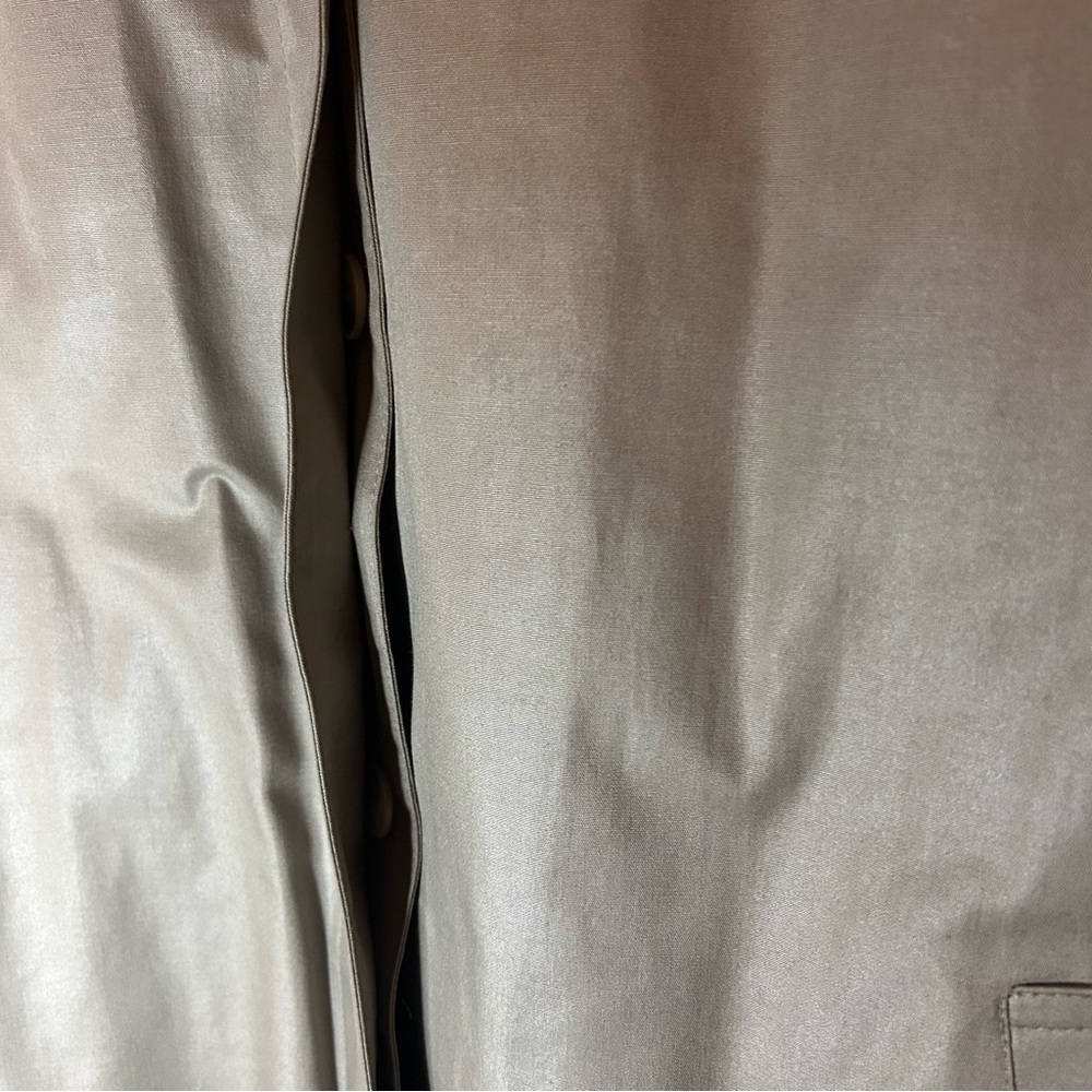 London Fog Vintage Tan Trench Coat w/ Zip Liner – Size 10 Petite - Picture 15 of 16